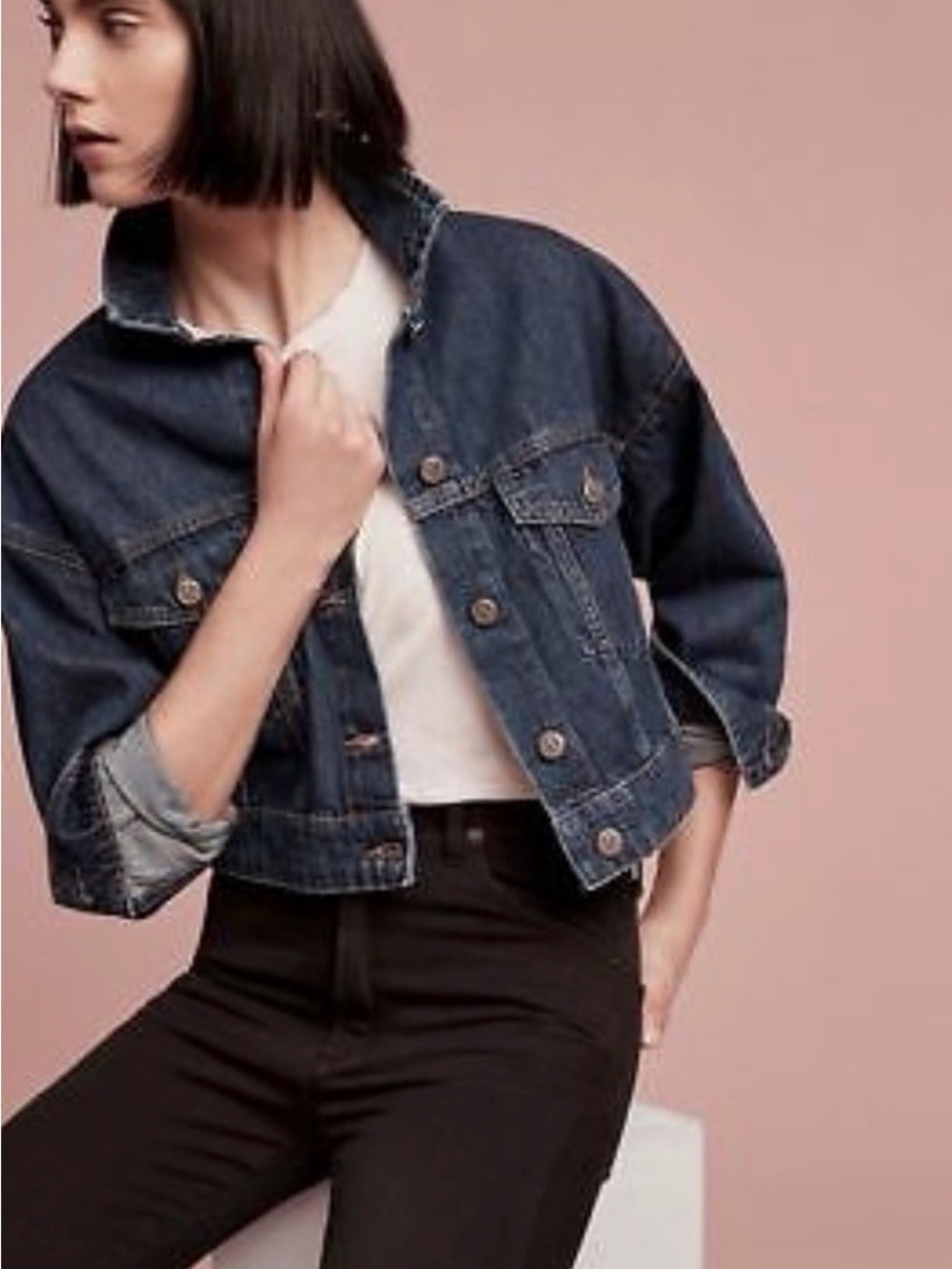 NWT Pilcro and the Letterpress Denim Jacket - sz M